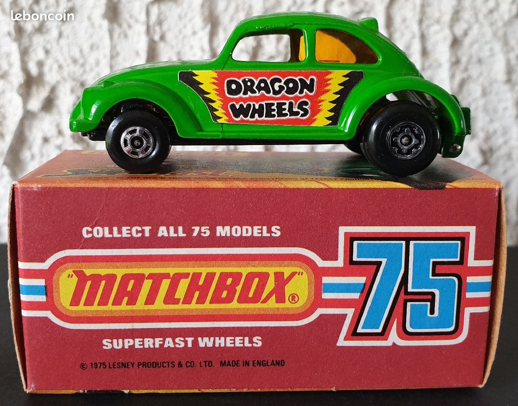 Matchbox Dragon Wheels N°43 - Voiture Miniature MIB (dans Sa Boîte D'origine) - Superfast
