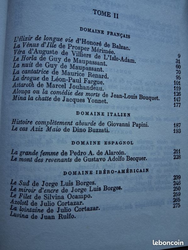 Anthologie du fantastique Roger CAILLOIS Tomes 1 et 2 (image 11)