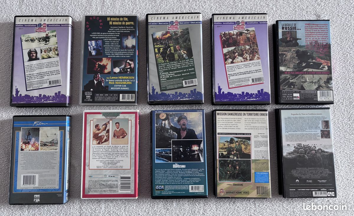 Cassette vhs flims guerre (image 2)