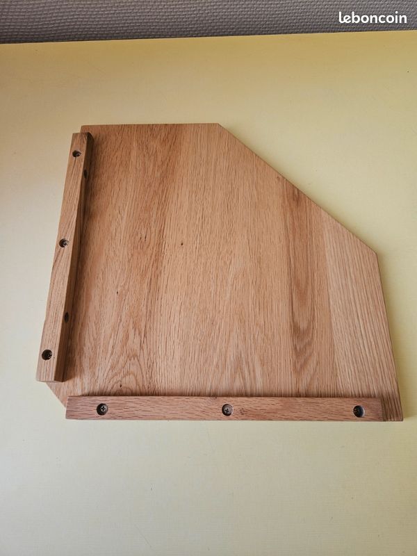 Tablette d’angle en bois – neuve – 32 × 32,5 cm (image 3)