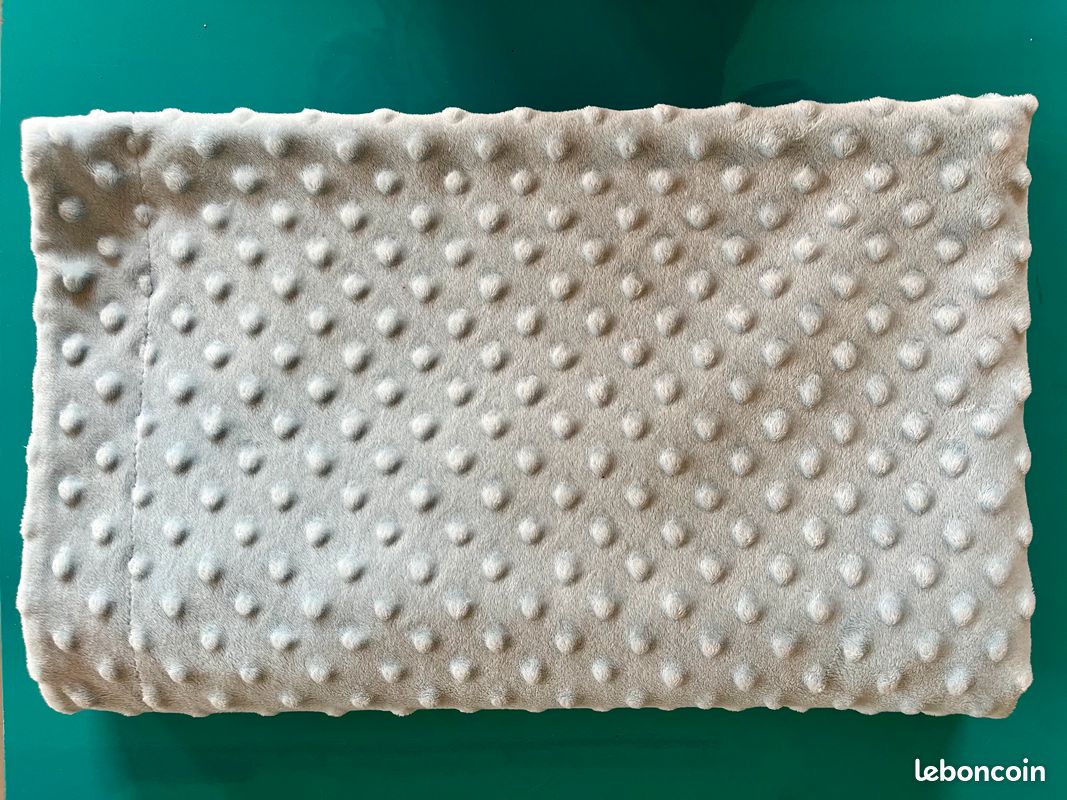 Couverture en microfibres pour Bébé- Bleu ciel (image 2)