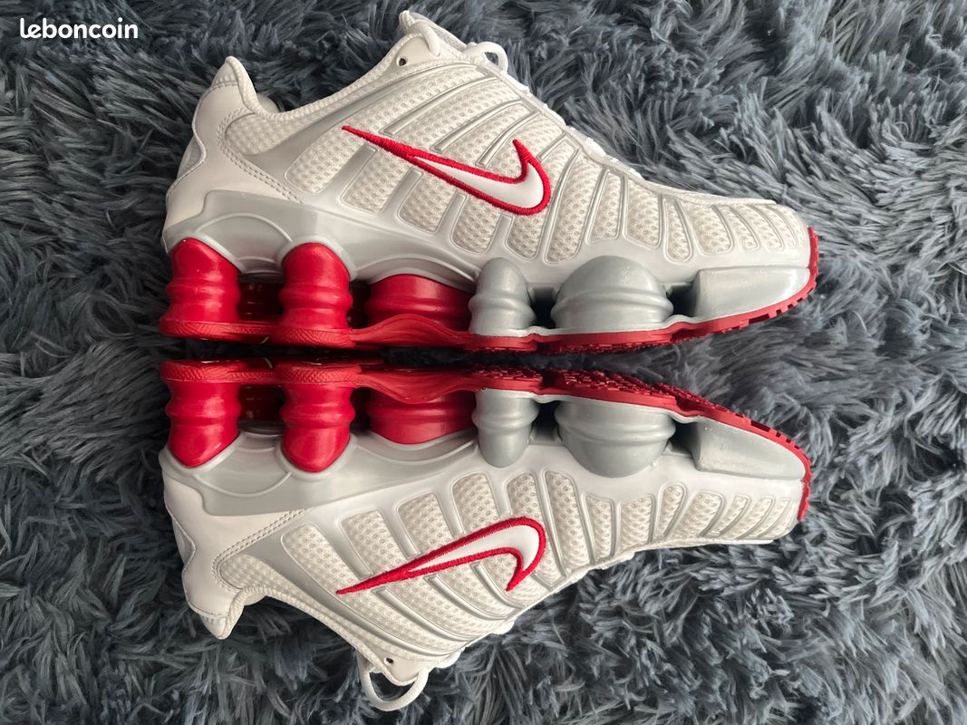 Shox blanche rouge (image 1)