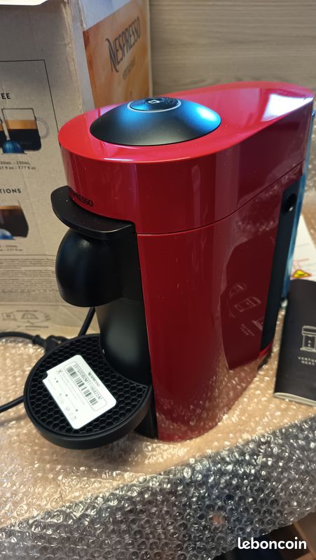 Machine à Café Nespresso Magimix Vertuo Plus – Rouge – Modèle 11389 – Occasion