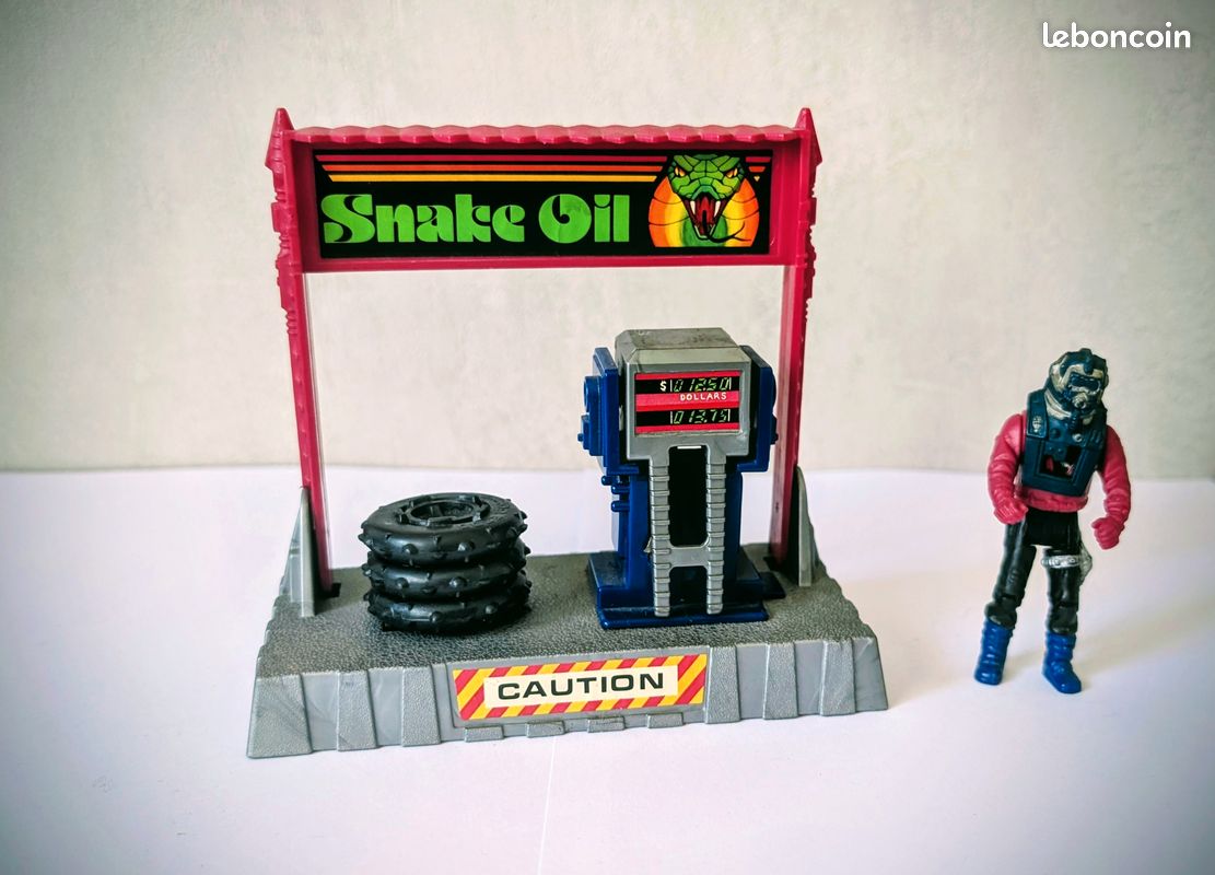 M.A.S.K Pit Stop Catapult + Sly Rax Kenner 1987 vintage Venom