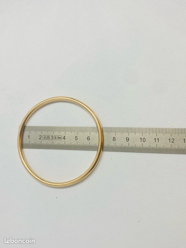 Bracelet jonc en or 18k 28,73g (image 5)