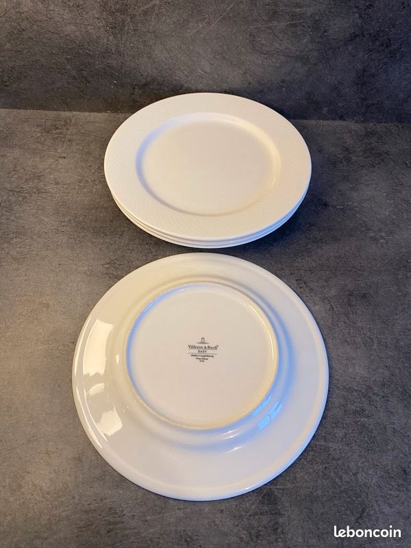 Lot de 4 assiettes villeroy & boch diamètre 21cm (image 2)