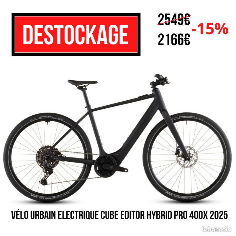 Vélo Urbain CUBE EDITOR HYBRID PRO 400X 2026 (image 1)