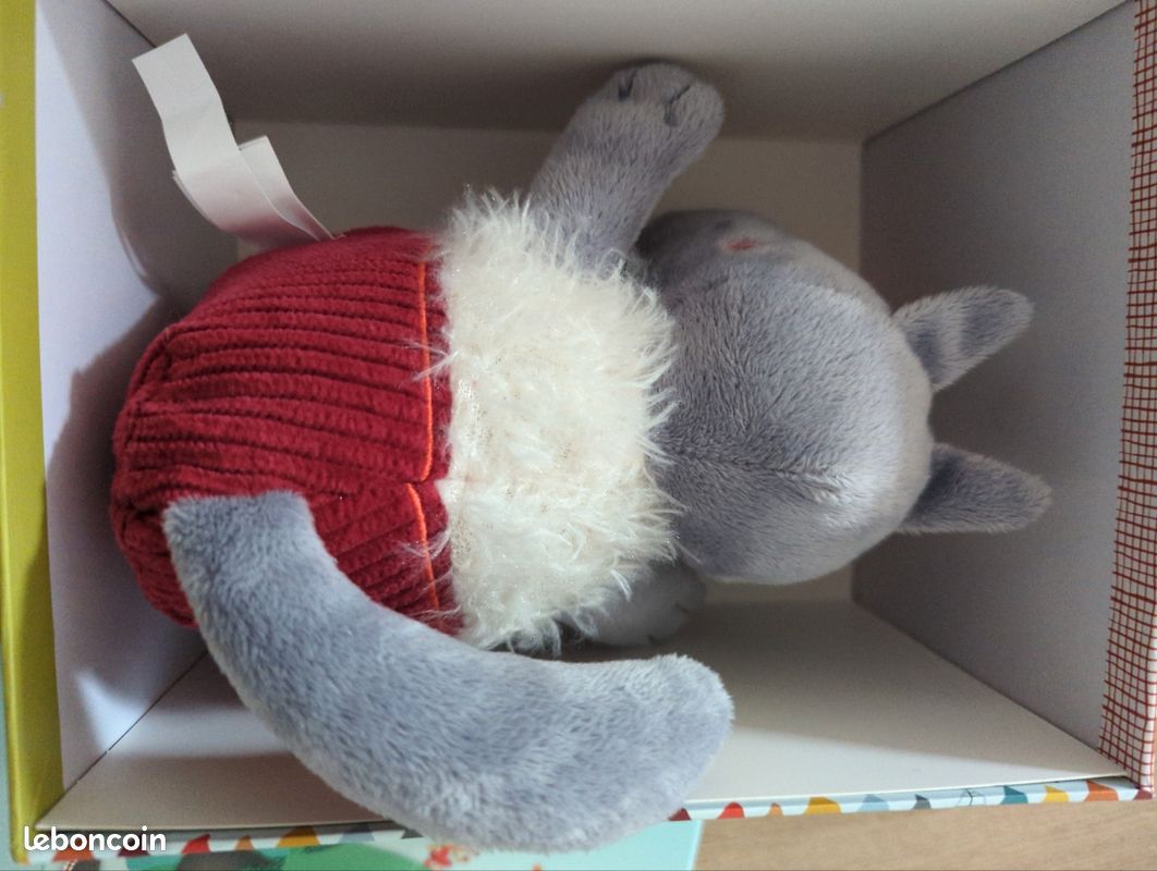 Lilliputiens doudou loup neuf dans sa boite (image 3)