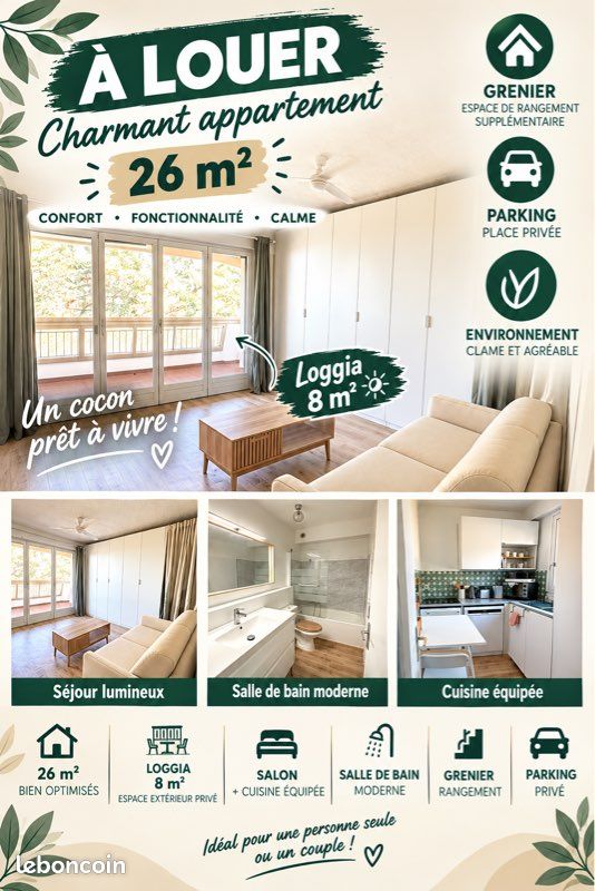 Appartement 1 pièce 26 m² · à Fréjus · 26 m² · 680 €/mois