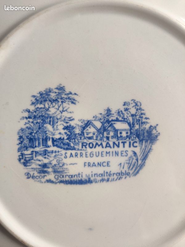 Tasses à thé en porcelaine - Romantic Sarrguemunes (image 3)