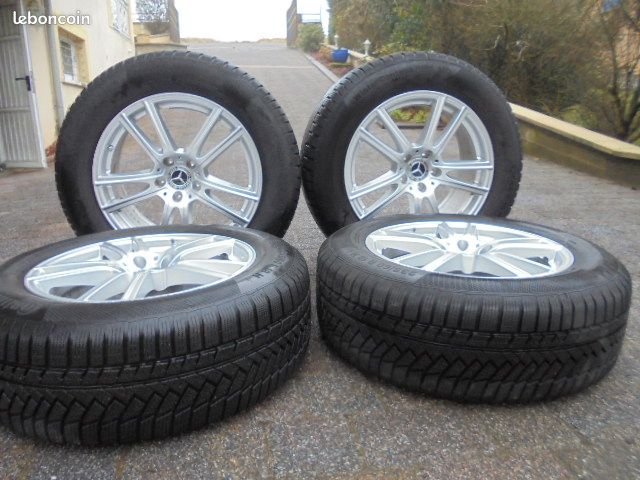 Exceptionnel / Rare - 4 Super pneus neige Continental MO 235/60R18 103H Superbes Jantes Alu Originales Mercedes GLC W254 X254 - Modèles Actuels (image 1)