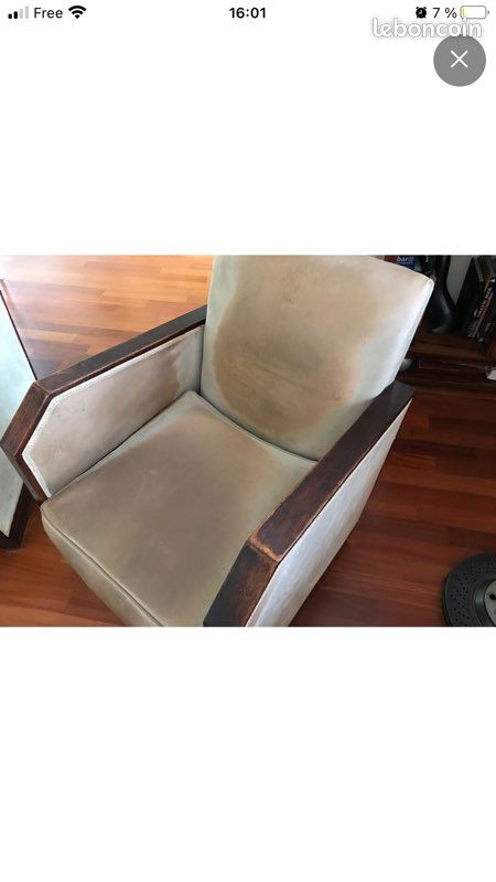 Canapé et deux fauteuils art déco (image 3)