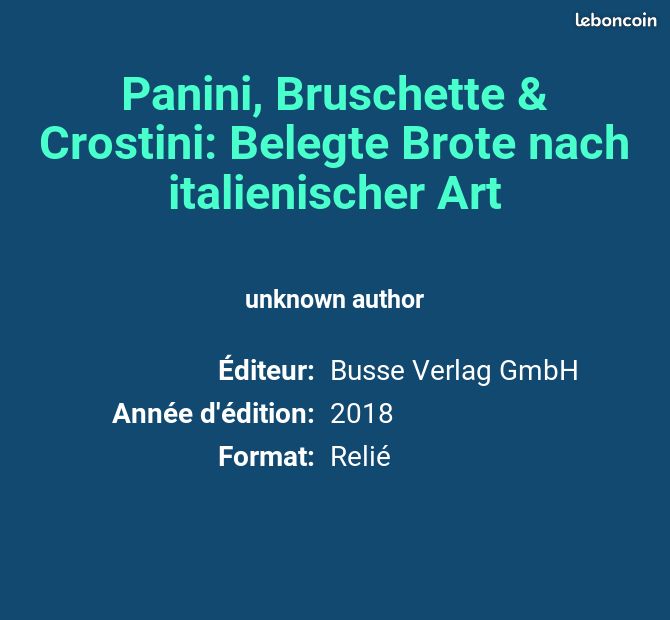 Panini, Bruschette & Crostini: Belegte Brote nach italienischer Art - unknown author (image 2)