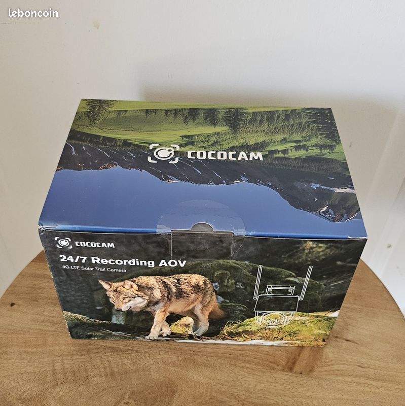 NEUVE Caméra de chasse 2K solaire et 4G pour surveillance extérieure (image 1)