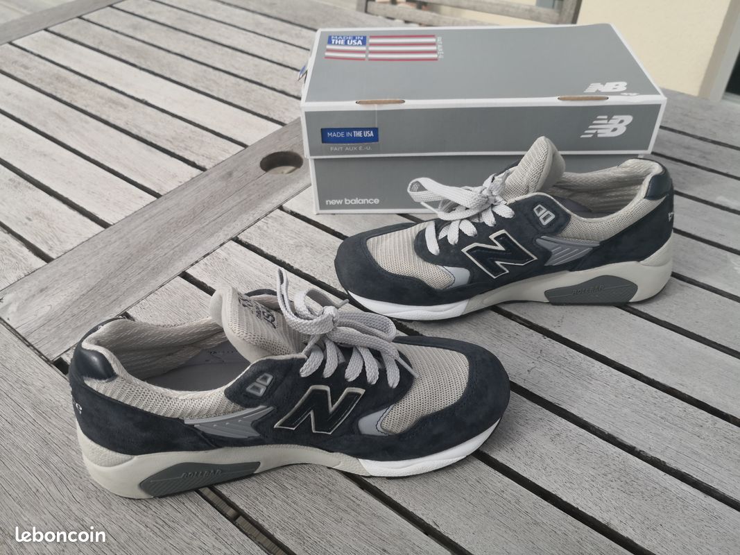 NEUF / DEADSTOCK 👟 New Balance M585BG Made in USA - Classic Gris/Marine - US 8 / EU 41.5 avec boîte 👟 (image 16)