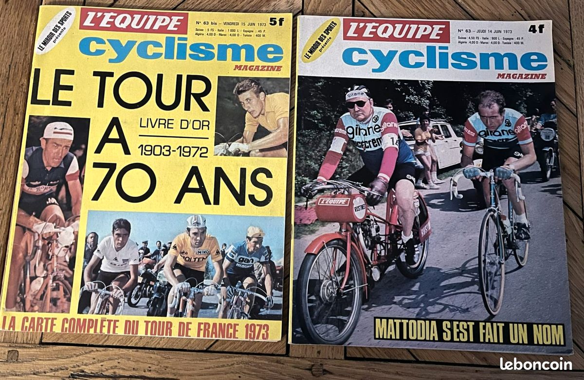 Revues cyclisme 1973 dont livre d'or (image 1)