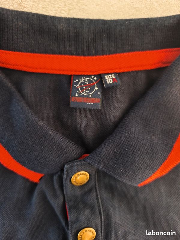 Polo manches courtes bleu Nasa 10 ans (image 2)