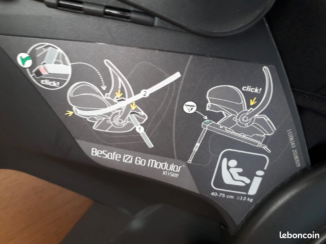 YOYO car seat by BeSafe I-Size noir avec base I-Size (image 4)