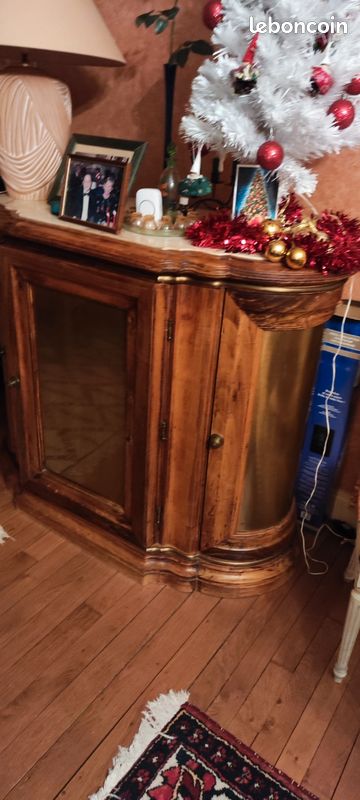 Buffet Vintage avec plateau en marbre (image 3)