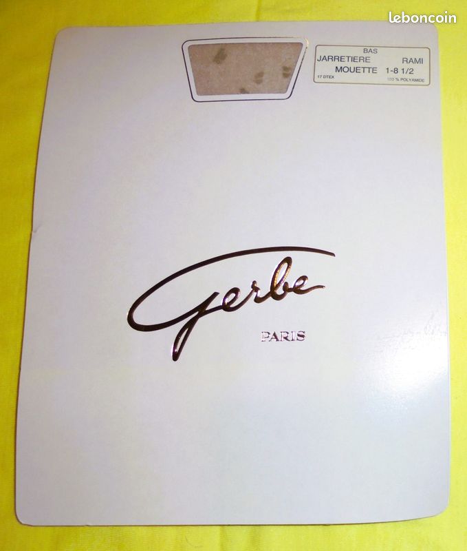 Bas « Gerbe » En Nylon-voile Vintage - Taille 8 ½, Avec Couture Véritable - Style Rétro Et Glamour