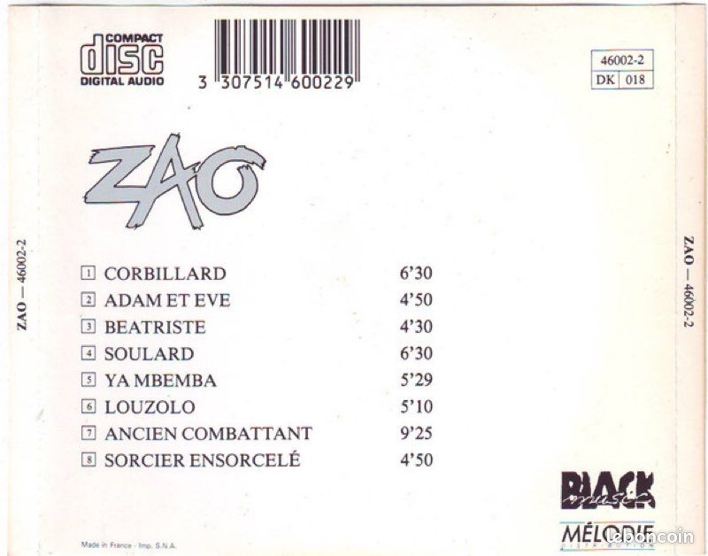 Zao (CD NEUF) (image 2)