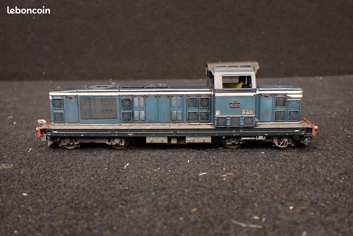 Train HO Jouef Ref 8585 - BB DB Série 184003 Bleue Vintage 1973 Avec Éclairage