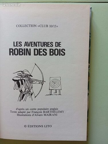 [Livre] Robin des bois - Bon état (image 2)