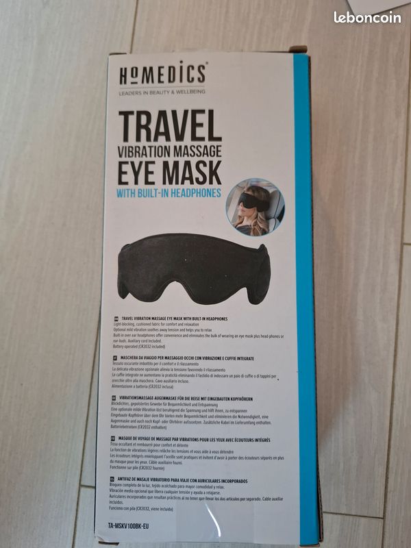 Homedics travel vibration massager eye mask (image 2)