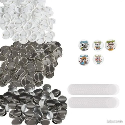 30 Badges Personnalisables 58 Mm – Cadres Acryliques Transparents Avec Épingles, DIY Facile – Cadeau Créatif