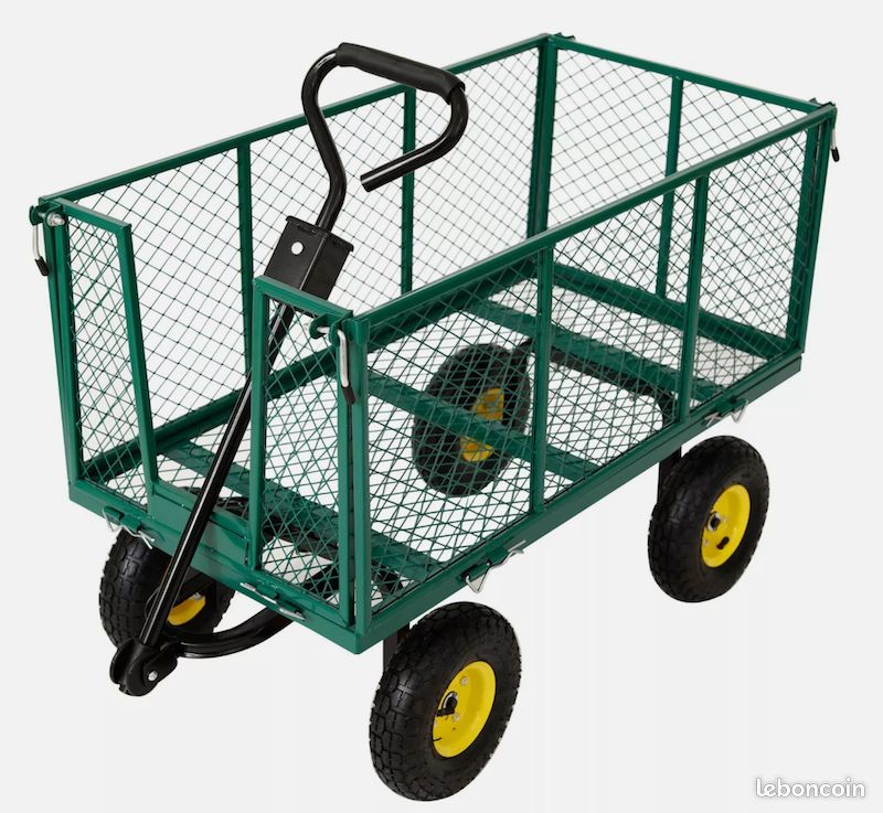 Chariot de Transport – 550kg - Chariot de Jardin - Chariot à Outils - Neuf - Livraison gratuite (image 4)