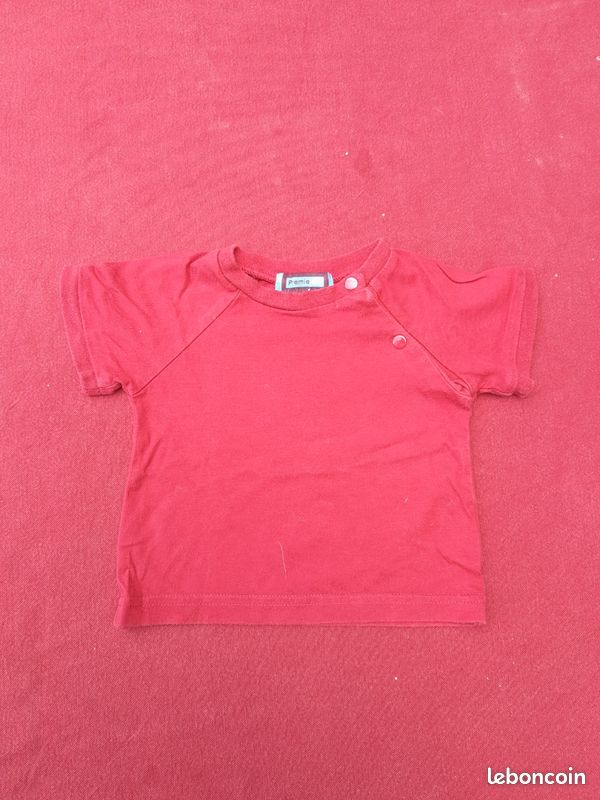 Lot t-shirt manches courtes bébé 3 mois (image 4)