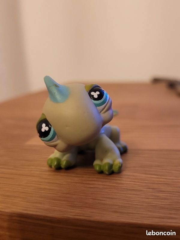 Littlest PetShop Iguane Vert Yeux Trefles N°499 Pet Shop (image 6)