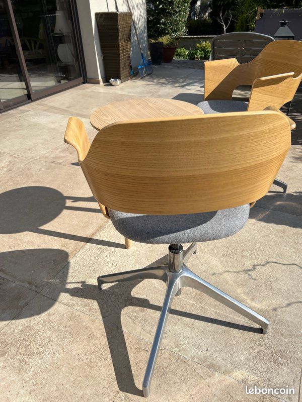 2 fauteuils Fjällberget + table bois (image 5)