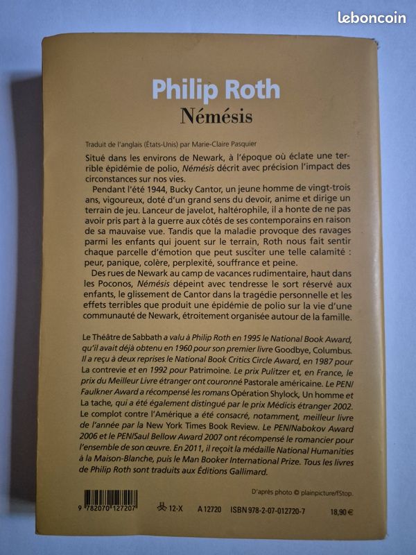Philip Roth Némésis (image 3)
