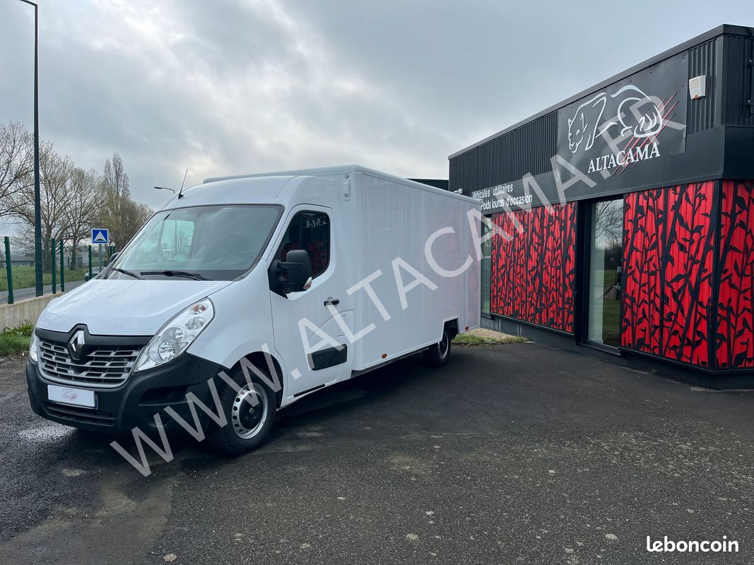 19 990 HT - RENAULT MASTER L3H2 17m3 130CV PORTE LATERALE BLANCHISSERIE RAMPE TRANSPORT DE LINGE - PAROIES LAVABLES (image 5)