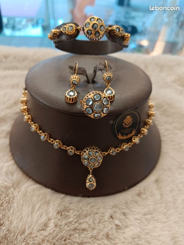 Bague Zerouf Vermeil - Argent Massif Rincé Or 18 Carats - Zircon, Neuve Avec étiquettes