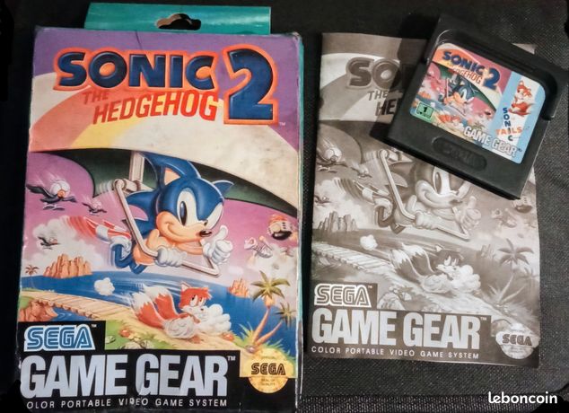Jeu Sega Game Gear - Sonic 2 - Très Bon état