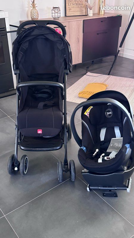 Ensemble poussette et cosy isofix (image 1)