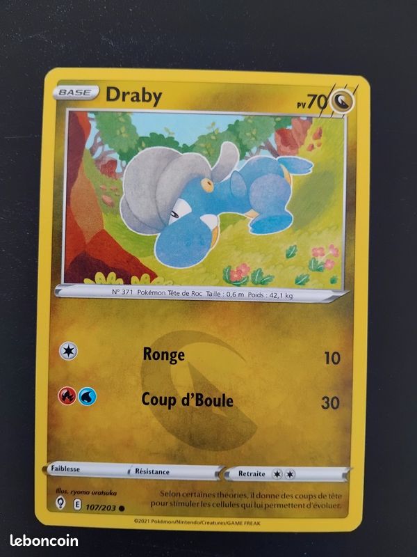 Carte pokémon draby 107/203 (image 1)