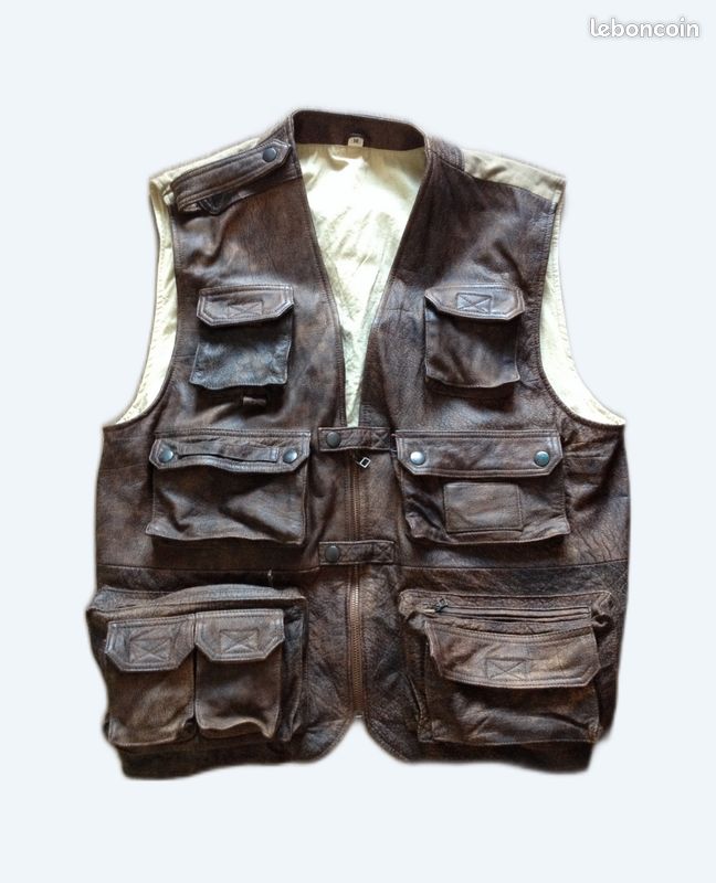Gilet Cuir Homme style Western (image 1)
