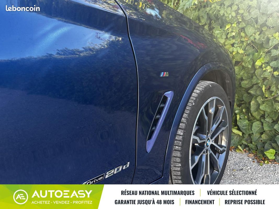 BMW X3 xDrive20dA 190ch M Sport Euro6c (image 8)