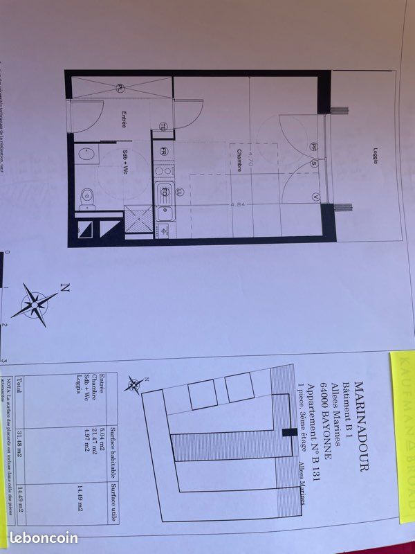 Appartement 1 pièce 30 m² · à Bayonne · 30 m² · 180 000 €