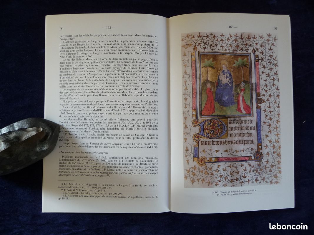 Catalogue des MANUSCRITS ENLUMINES, Bibliothèque de la SHAL de LANGRES (image 2)