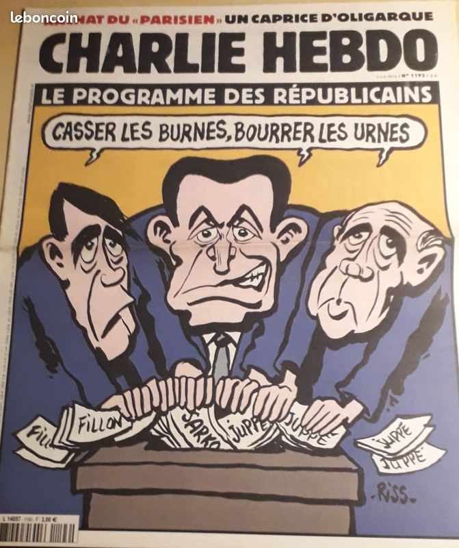Charlie Hebdo n°1193 (03/06/2015) - Vignerons contre Insecticides / Le Cinéma Français a peur de son Ombre (image 1)