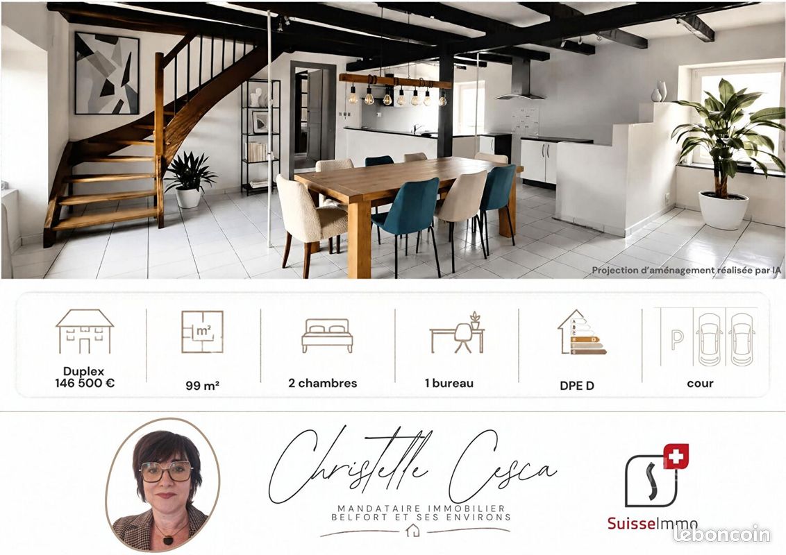 Appartement 6 pièces 99 m² · à Bavilliers · 99 m² · 146 500 €