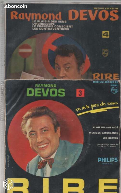 Raymond DEVOS,lot de vinyles 45 tours (image 2)