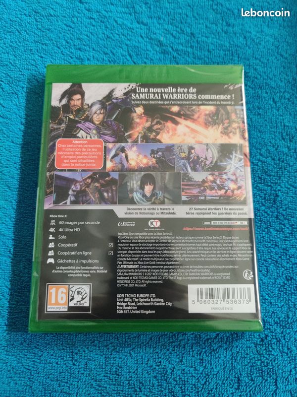 Jeu Samurai Warriors 5 Xbox One/Series X - Neuf Sous Blister, Région PAL