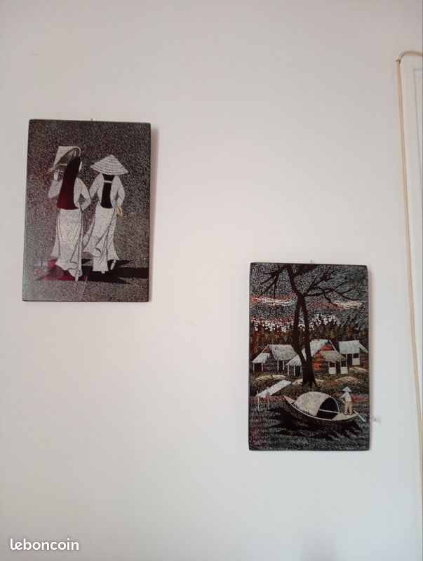 2 beaux tableaux en bois, vendus en lot (image 1)