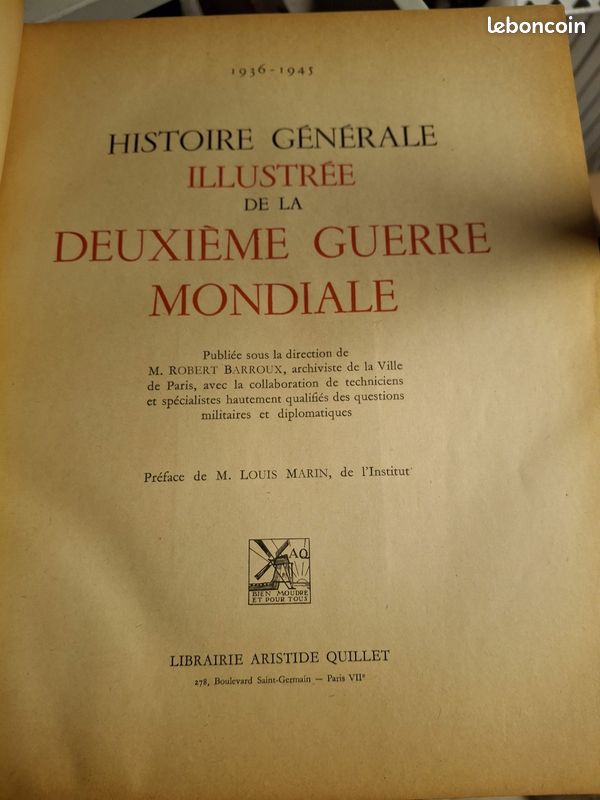 Histoire Générale Illustrée de la Deuxième Guerre Mondiale par Barroux (image 1)