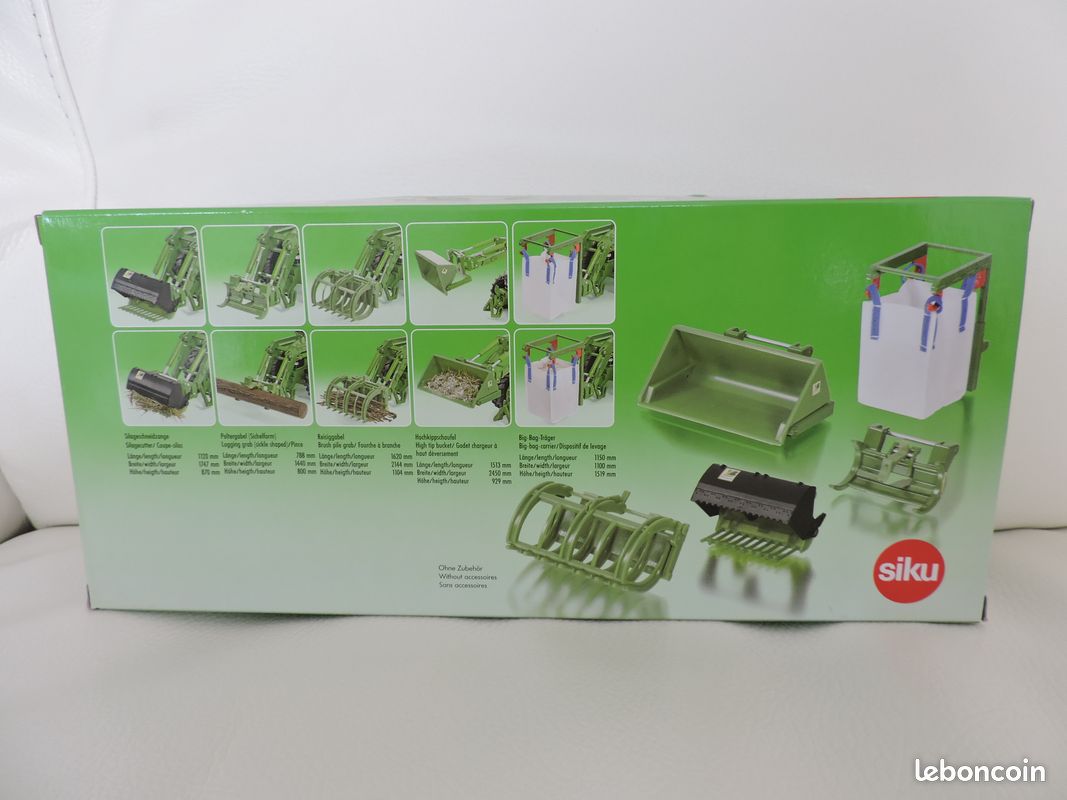 5 Accessoires Pour Chargeur Frontal SIKU 1:32 - Godet, Fourche Et Plus
